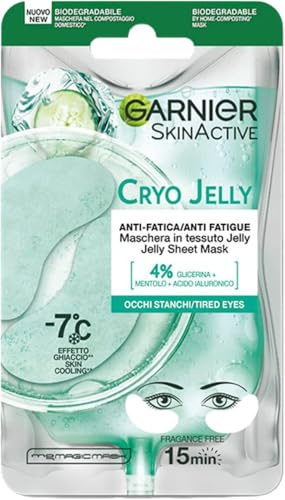 Mascarilla para Contorno de Ojos Garnier Hyaluronic Cryojelly Antifatiga (5 g) (Paquete de 5)