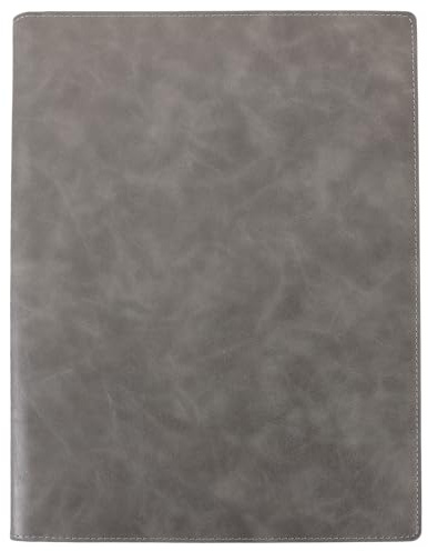 Kichvoe Carpeta Organizadora de Documentos A4 de Pu Color Gris, Multifuncional y Compacta, Carpeta de Negocios Magnética para Oficina y Firma de Contratos, Portafolio Resistente y