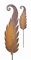 Bornhöft Gartenstecker Set 2 x Farnblatt (klein + groß) Metall Rost Gartendeko Edelrost Beetsatecker Topfstecker Naturrost rostige