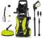Electric Pressure Washer, 2000W 150Bar 450L/H Power Washer Jet Washer with Patio Cleaner Fix Brush,Turbo Nozzle Soap Dispenser Accessories,Pressure Washers for Patio and Car