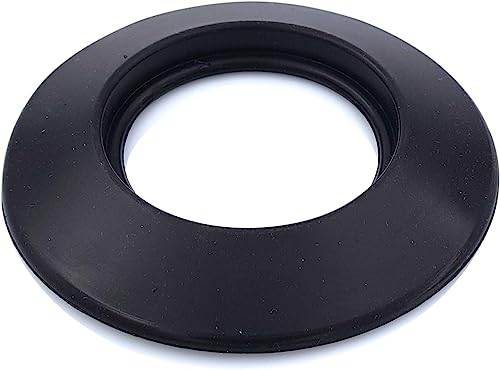 Rosace couleur noire en E.P.D.M. pour cheminée poêle à granulés bois gaz Rosette de Couverture pour tuyaux (NOIR D80mm)