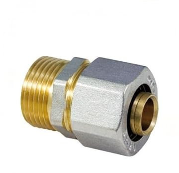 Raccord droit mâle multicouche à compression (26 X 1)