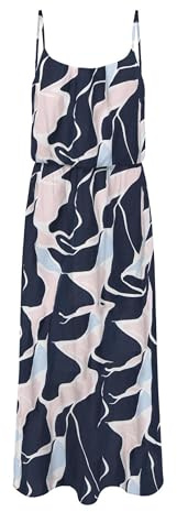 Only Onlnova Life AOP Robe Maxi à Bretelles, Sky Captain, 42