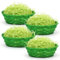 Cestas de Pascua con Hierba Decorativa, 4 Piezas Cesta de Pascua para Lienar, Cestas de Rafia Verde, Cestas de Mimbre Pascua Hierba para Los NiñOs DecoracióN de Huevos de Pascua