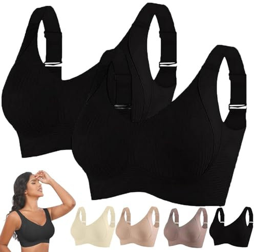 Brasier donna senza cuciture confezione multipla traspirante anti-cedimento reggiseno comodo senza anello in acciaio push up confortevole spalline larghe reggiseno per uso quotidiano yoga palestra
