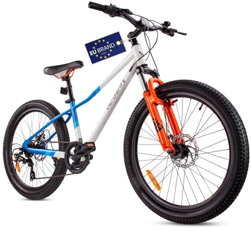 SUN BABY Verdant Bike barncykel 20/24 | För 6–12 år, Shimano-växlar samt justerbar sadel och styre