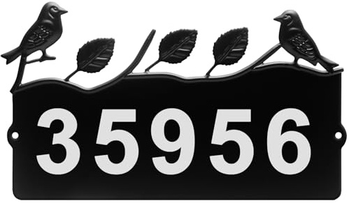 Bmakre Metal House Numbers for Outside, Address Numbers for House, Waterproof, Address Signs for Houses,Home Hotel Office Garden Decorative Wall Plaque