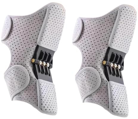 Générique Knee Assistive Device,Knee Booster Brace Joint Support Spring Stabilizer,Genouillère Médicale De Compression Douleur Genou,Pour les Jambes Faibles Old Cold Leg Alpinisme Squat (D)