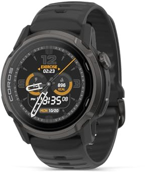 COROS APEX 4 sportuhr mit GPS – 1,3 MIP-Touchscreen, globale Karten mit Navigationsanleitung, 41 Tage Akku, Mikrofon, Lautsprecher, 5 Klettermodi, Echtzeitwetter, Luftdruck, Wind (Schwarz, 46mm)