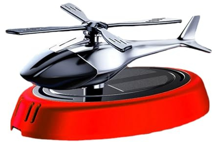 Solcellsdriven Aromaterapi Föŕ Bil - ABS-, 4,33 Roterande Prydnad | Stämningshöjande | Lyxig Doftförstärkare, Helikoptertillbehör Ƒör Fordon, Doft Av Växtextrakt Och Dekoration Ƒör Instrument