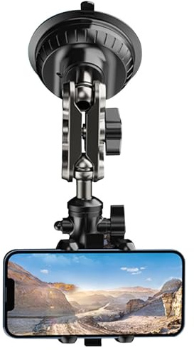 Suction Cup Mount – ABS Silica Gel 8x8x5cm | Top-down Camera Mount | Phone Holder For Car Dashboard Window Tripod Action Camera GPS Mounting And Hands-Free Device Use