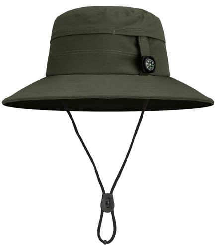 AYPOW Chapeau de Soleil Léger Séchage Rapide Imperméable pour Homme Femme, Large Bord UPF 50+ Respirant Pliable Chapeaux de Seau Extérieur, Bob Chapeau de Pêcheur Safari Randonnée Voyage Bucket Hat