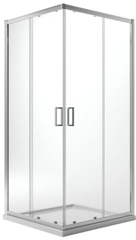 Eckeinstieg Duschkabine Quadratisch 100x100 H198 Transparent 6mm Glas Mod. Ready