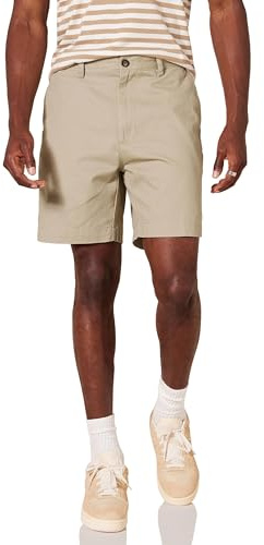 Amazon Essentials Men's Classic-Fit 7 Short Shorts, -khaki, 33