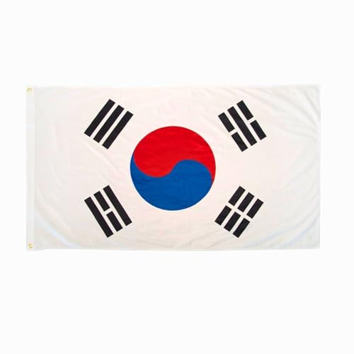 5ft x 3ft South Korea National Flag Sporting Events Pub BBQ Decorations for Rugby Football Sports Banner Fan Support Table Cover