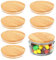 Bamboo Lids for Gü Pots, ANOTION Bamboo Lid Compatible with Gu Puds Cheesecake Jars, Reusable Airtight Glass Storage Can Lids for Gu Pot, 6 Packs