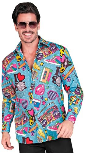 W WIDMANN MILANO Party Fashion - Chemise Party Fashion, manches longues, chemise homme, showmen, déguisements de carnaval