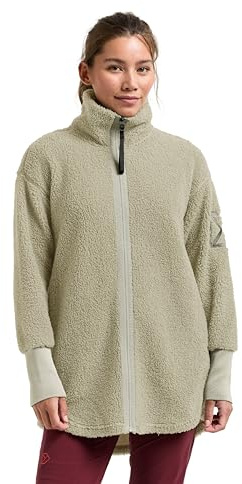 Didriksons - Sally Teddy Jacke - Damen Pile Full-Zip - Grün