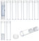 FINGERINSPIRE 10 Stück Runde Durchsichtige Münzaufbewahrungsröhre 23mm Innendurchmesser Kunststoffröhre Für Münzen Und Papiergeld Mit Aufschraubbarem Deckel Münzhalter Behälter Für Banknoten Münzen