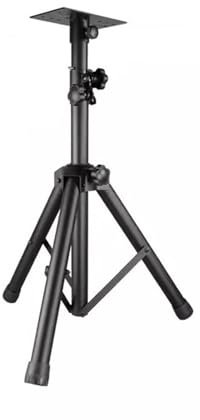 Support D'enceinte Support de haut-parleur entièrement en métal, trépied professionnel épais for son de chariot, sac de carte de scène au sol, trépied Portable Support Haut-Parleur(Noir)