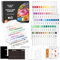 Shuttle Art Rotuladores Acrilicos con Tinta de Control Automático, 60 Colores Rotuladores Acrilicos Punta Pincel, Acrylic Markers para Niño Adulto para Pintar Piedras Plástico Vidrio DIY