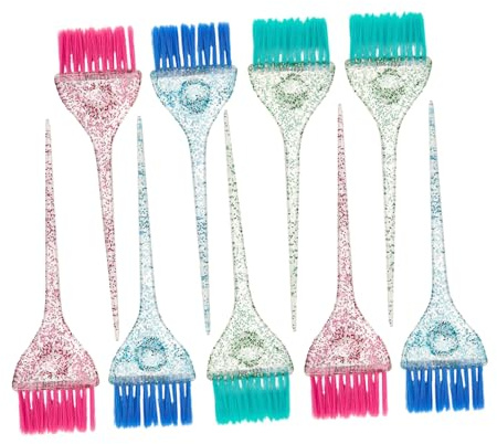 Beaupretty 9pcs Hair Highlighting Brush with Ergonomic Handles for Precise Dyeing and Tinting Comfortable Grip Hair Dye Applicator Brushes for Salon and DIY Coloring Suitable for All Skill