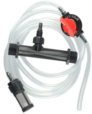 MonoSora Kit iniettore per fertilizzante Venturi da giardino BSP da 3/4 con interruttore tubo dell'acqua e filtro per sistemi di irrigazione