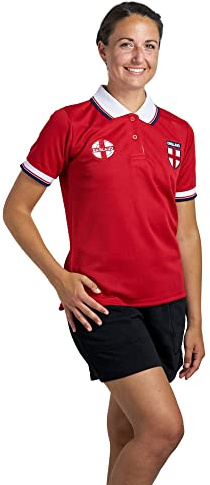 New Model UK Football England Ladies Half Sleeve T-Shirt | Collar Style | Embroidered Logo | Size XS to XXL
