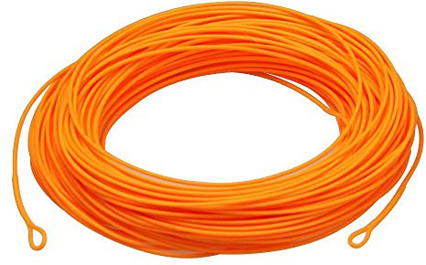 Fly Fishing Premium Quality Line High Floating HOT ORANGE with 2 welded loops WF7/8