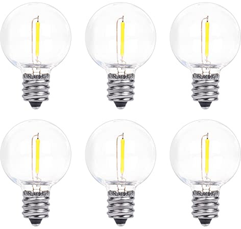 DSLebeen Lampadine di Ricambio LED G40 E12 2700K 6PACK