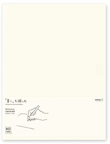 DESIGNPHIL 15296006 Midori Notizbuch, MD-Notizbuch, A4, variabel, unliniert, A