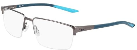 Nike Unisex Optical Sunglasses, 074 Satin Gunmetal Matte, 55