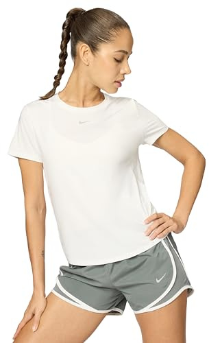 Nike Women's Shirt W NK One Classic DF SS Top, White/Black, FN2798-100, M