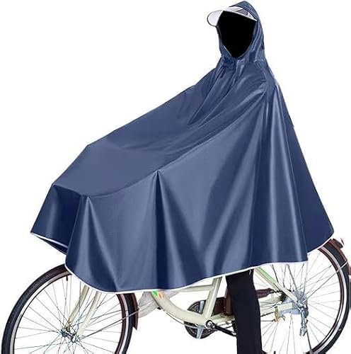 Serenelight Unisexe Poncho Vélo, Imperméable à l'eau Cyclisme Capes, avec Chapeau, Vélos Électriques pour Bicyclettes, VTT