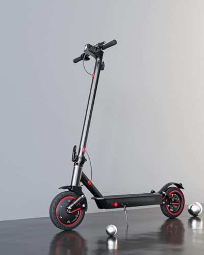 QnQ Trottinette électrique Adulte, avec Double Amortisseur, Moteur 500W/25KM/H, autonomie de 30 à 35 km, Batterie 36V 10.4 Ah, Pneu de 10'', 3 réglages de Vitesse, contrôle par l’Application