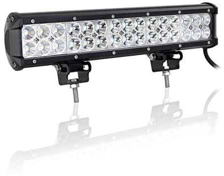 Willpower Barra Luces Led para Coche 38cm 90W Barra Led 4x4 12V IP67 Impermeable 6000K Haz Combinado Faros Led Barras de LED 4x4 Tractor Camion SUV ATV UTV Off-road