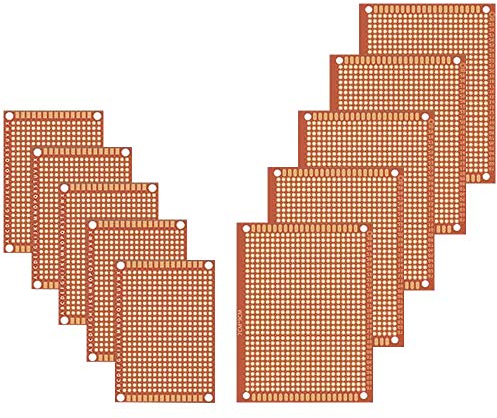 GTIWUNG 10 Stück PCB Board Prototype Lochrasterplatte Kit, Universal-Leiterplatten,7x9cm & 5x7cm Leiterplatte Universal PCB Prototyp Board für Prototyping und elektronische Erstellung von Projekten