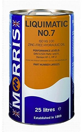 Morris Liquimatic No 7 ISO 100 Hydraulic Oil - 25 litres