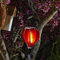 garden mile Ballon Fiesta Realistischer Flammeneffekt Solarbetriebene Heißluftballon Hängelaterne Bunte Metall Solarleuchte für Garten Außen Innen Neuheit Terrassenbeleuchtung (Rot)