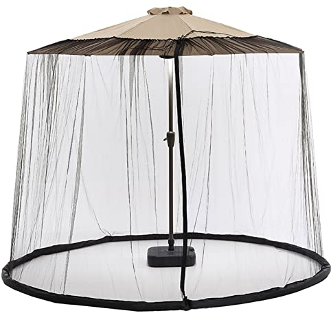 Verstellbares Moskitonetz Für Sonnenschirme Pavillon, Insektenschutz Mit, Befüllbare Basis, Fliegengitter Mückennetz (300 * 230CM,A)