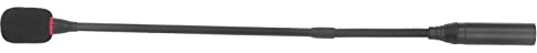 Tbest Microphone, Gooseneck Microphone 17.7in Flexibel Brusreducering Gooseneck Plug-in Mikrofon med Strömindikator för Mötesrum