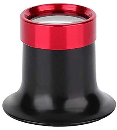 SCUDGOOD 10 x 15 x 20 x Uhrmacherlupe aus Aluminiumlegierung, zur Reparatur von Uhrmachern, zur Reparatur von Augenlupe, Schmucklupe