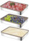 Set mit 3 Aufschnittbox Fresh, Aufschnittboxen für Kühlschrank, Edelstahl Aufschnittdose mit Deckel, Mehrweg, Stapelbare Edelstahl-Box, Frischhaltedose Luftdicht zur Aufbewahrung von Wurst, Käse