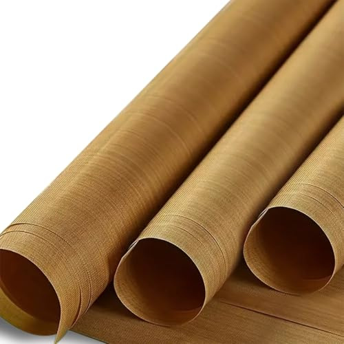 Rollo de lámina de teflón de PTFE para prensa térmica, lámina de horneado permanente a alta temperatura, papel de horno antiadherente reutilizable, base antiadherente a 600 °C, para prensa de