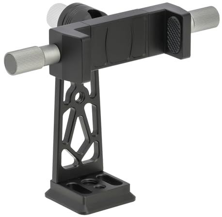 WAHEWUD Supporto per telefono multifunzionale con supporto per treppiede Morsetto in metallo Lega di alluminio Girevole a 360 gradi Compatibile con la maggior parte degli smartphone per