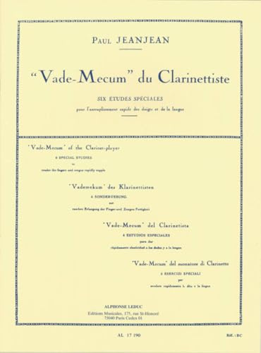 Jeanjean P. - Vademecum del Clarinetista (6 Estudios especiales) para Clarinete