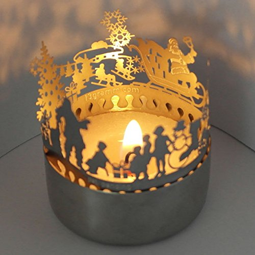13gramm Merry Christmas shadow game, beautiful, super mini gift and souvenir, for tea light, unlimited reusable, advent calendar filling, secret Santa gift, greeting card
