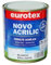 EUROTEX Esmalte Blanco Satinado Acrílico de Interior - Exterior para madera, metal, paredes - 750 -