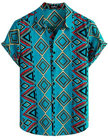 VATPAVE Mens Short Sleeve Button Down Shirts Summer Shirt XL Royal Blue