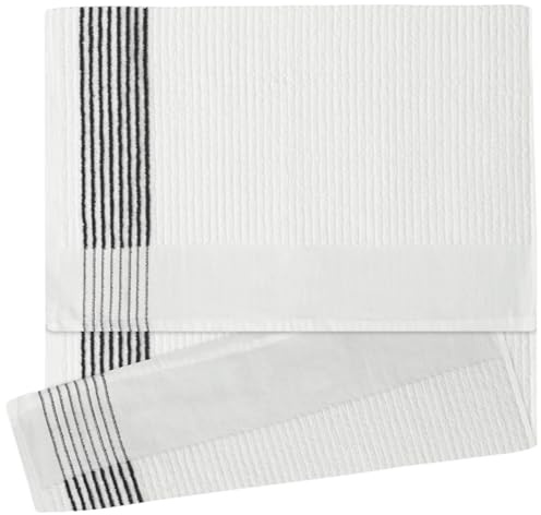 Devant sporthandduk, Caddy Handduk, 22 x 44, Svart/Vit